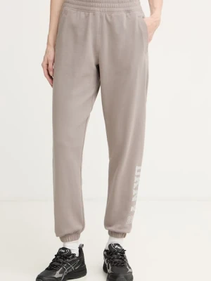 DKNY spodnie dresowe damskie beżowy