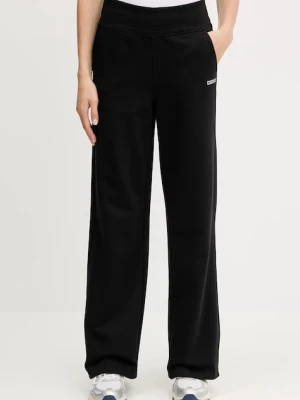 Dkny spodnie dresowe damskie kolor czarny melanżowe DP5P3601