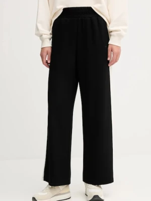 Dkny spodnie dresowe damskie kolor czarny wzorzyste DP5P3649