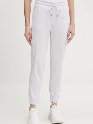 Dkny spodnie dresowe damskie kolor szary melanżowe DP6P3512