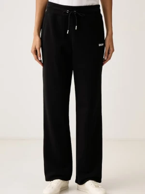 DKNY spodnie dresowe damskie z bawełną czarny