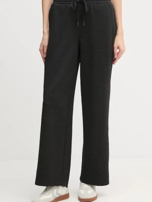 Dkny spodnie dresowe KNIT PANTS damskie kolor czarny wzorzyste P5MF6CSD