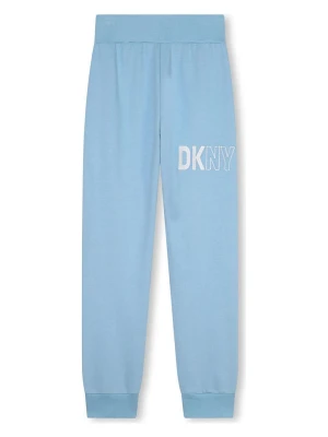 DKNY Spodnie dresowe w kolorze błękitnym rozmiar: 140