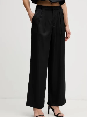 DKNY spodnie straight damskie czarny