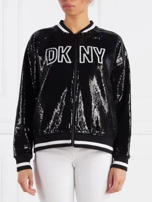 DKNY Sport Kurtka SEQUIN LOGO | Regular Fit