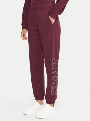 DKNY Sport Spodnie dresowe DP5P3737 Bordowy Regular Fit