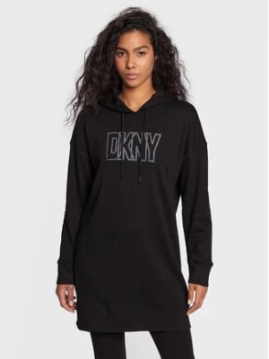 DKNY Sport Sukienka dzianinowa DP2D4713 Czarny Regular Fit