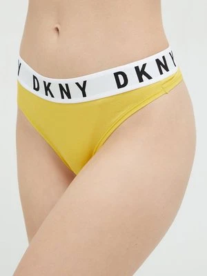 Dkny stringi kolor żółty DK4529