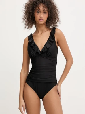 DKNY strój kąpielowy jednoczęściowy damski czarny