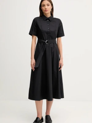 Dkny sukienka bawełniana czarny