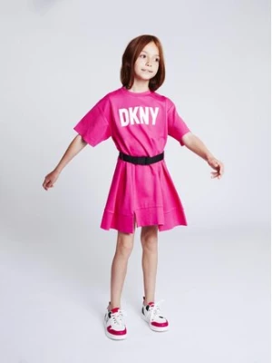 DKNY Sukienka codzienna D32865 S Różowy Regular Fit