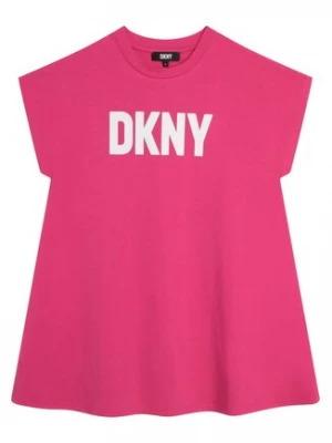 DKNY Sukienka codzienna D32866 D Różowy Regular Fit