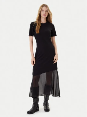 DKNY Sukienka codzienna P5GDFCNA Czarny Regular Fit