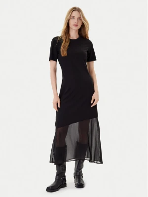 DKNY Sukienka codzienna P5GDFCNA Czarny Regular Fit