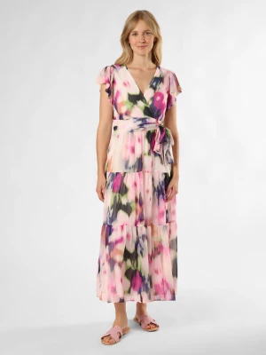 DKNY Sukienka damska Kobiety Sztuczne włókno różowy|wyrazisty róż|wielokolorowy wzorzysty,