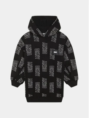 DKNY Sukienka dzianinowa D32902 D Czarny Regular Fit