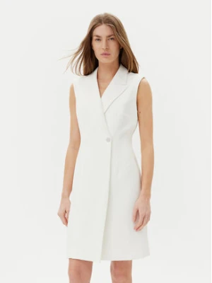 DKNY Sukienka koktajlowa DD5U1H66 Écru Slim Fit