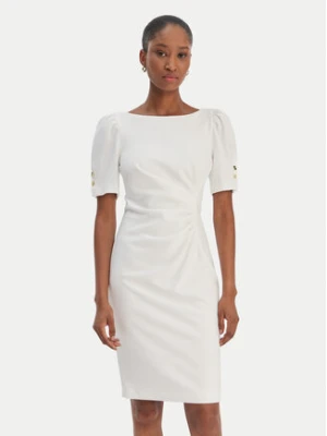 DKNY Sukienka koktajlowa DD6A1666 Écru Slim Fit