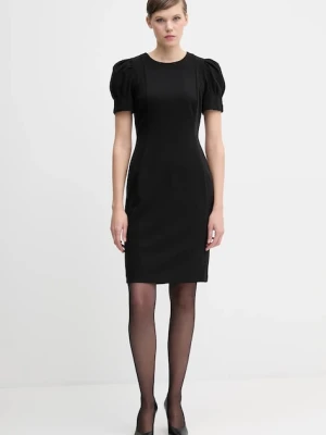 Dkny sukienka kolor czarny mini dopasowana DD5I197A
