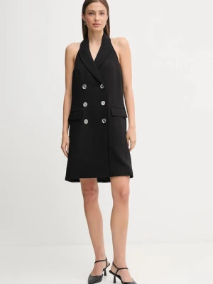 Dkny sukienka kolor czarny mini dopasowana DD5N1L95