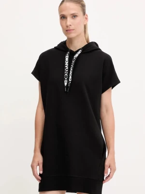 Dkny sukienka kolor czarny mini prosta DP5D4908