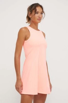 Dkny sukienka kolor różowy midi dopasowana DP2D4754