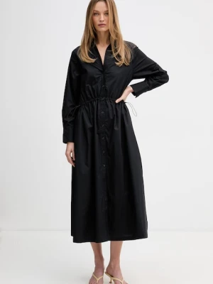 DKNY sukienka koszulowa bawełniana