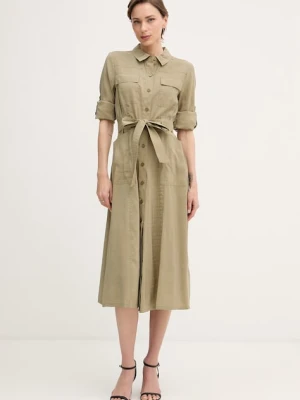DKNY sukienka koszulowa z modalu