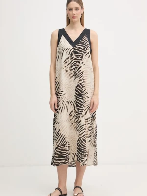 DKNY sukienka letnia lniana