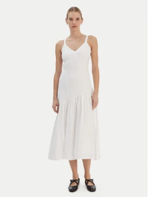 DKNY Sukienka letnia P5JNCD88 Écru Regular Fit