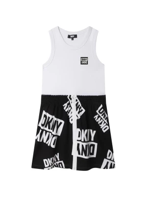 DKNY Sukienka w kolorze czarno-białym rozmiar: 152