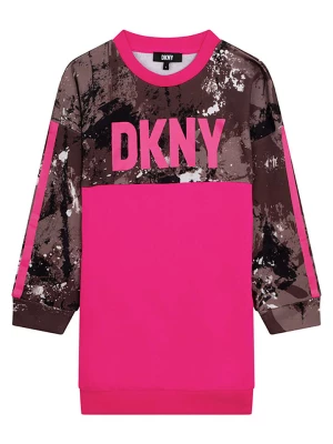 DKNY Sukienka w kolorze jasnobrązowo-różowym rozmiar: 152
