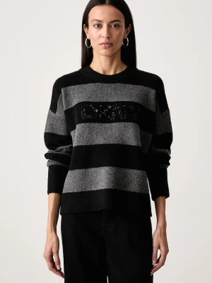 DKNY sweter damski czarny