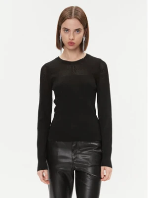 DKNY Sweter P3GSBK42 Czarny Regular Fit