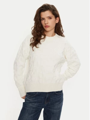 DKNY Sweter P4MSAQ51 Écru Regular Fit