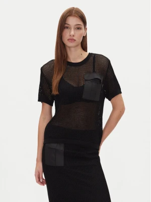 DKNY Sweter P5BSAV83 1 Czarny Regular Fit