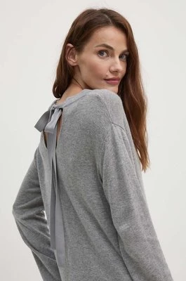 Dkny sweter z domieszką wełny damski kolor szary lekki D2G4A151