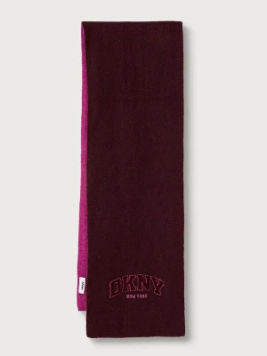 DKNY szalik damski bordowy
