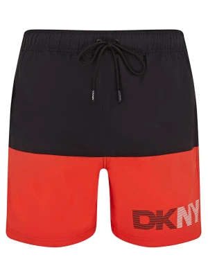 DKNY Szorty kąpielowe w kolorze czarno-czerwonym rozmiar: XL