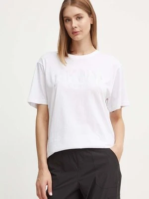 Dkny t-shirt bawełniany damski kolor biały DP4T9812