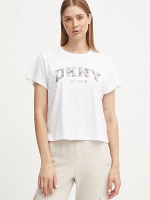 Dkny t-shirt bawełniany damski kolor biały DP4T9991