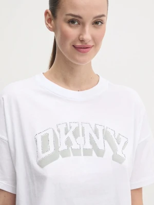 Dkny t-shirt bawełniany damski kolor biały DP5T1119