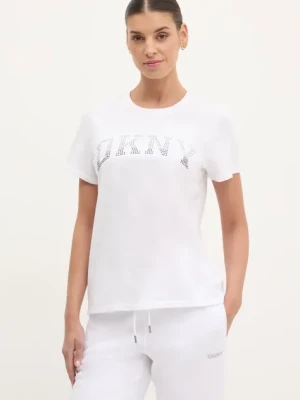 Dkny t-shirt bawełniany damski kolor biały DP5T1250