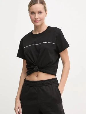 Dkny t-shirt bawełniany damski kolor czarny DP4T9518