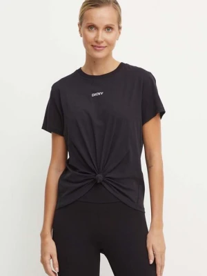 Dkny t-shirt bawełniany damski kolor czarny DP4T9994