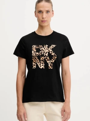 Dkny t-shirt bawełniany damski kolor czarny DP5T1364