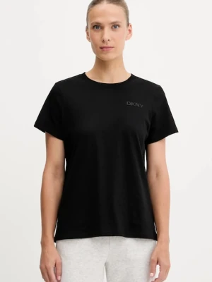 Dkny t-shirt bawełniany damski kolor czarny DP5T1372