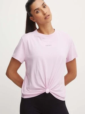 Dkny t-shirt bawełniany damski kolor różowy DP4T9994