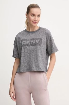 Dkny t-shirt bawełniany damski kolor szary DP4T1040