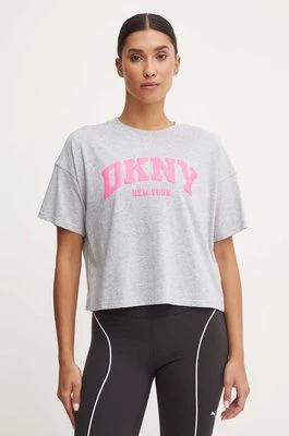 Dkny t-shirt bawełniany damski kolor szary DP4T9945